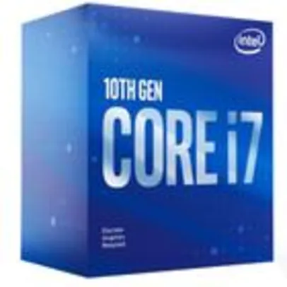 Processador Intel Core i7-10700F, Cache 16MB, 2.9GHz (4.8GHz Max Turbo), LGA 1200 - BX8070110700F