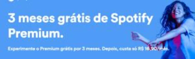 [Novos usuários] 3 meses de Spotify Premium grátis