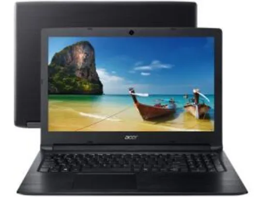 Notebook Acer Aspire 3 A315-33-C58D - Intel Dual Core 4GB 500GB 15,6” Endless OS | R$1259