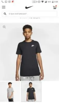 Camiseta Nike Sportswear Infantil - R$30