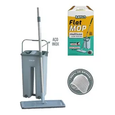 Mop lava E seca flat multiuso vertical + refil extra rayco