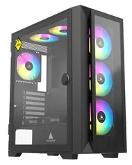 GABINETE GAMER ACEGEEK NEO C412 GLASS, MID-TOWER, LATERAL DE VIDRO, PRETO, AG-NEO-C412-BK