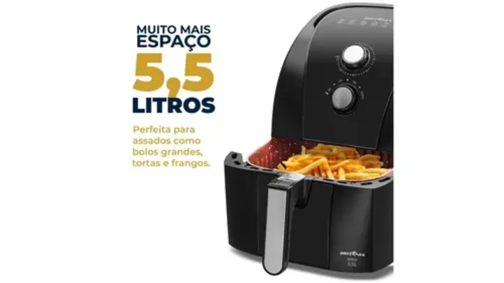 Air Fryer Britânia 5,5L Antiaderente Redstone 1500W BFR50