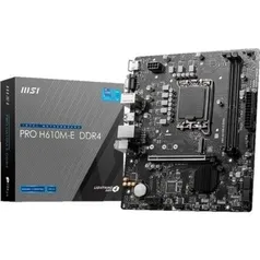 Placa Mãe MSI Pro H610M-E DDR4, Intel LGA 1700, M-ATX, DDR4 - PRO H610M-E DDR4