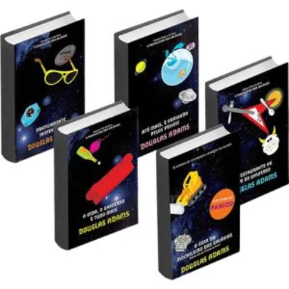 Livros | Coleção Guia do Mochileiro das Galáxias (5 livros) - R$34