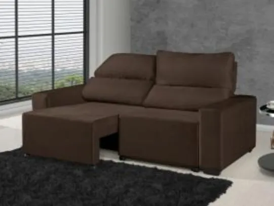 Sofá Retrátil Reclinável 3 Lugares Suede Elegance - American Confort - R$567