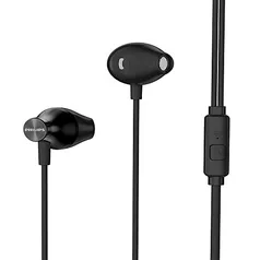 [Super R$18,27] Fone de Ouvido Philips com Microfone - Preto