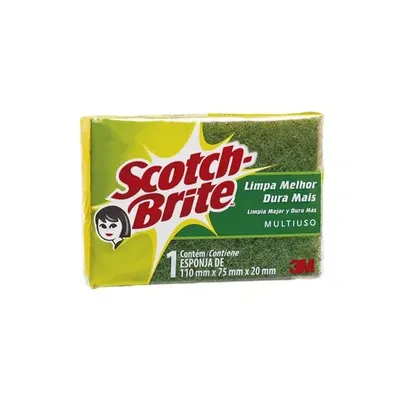 Esponja Dupla Face 3m Scotch Brite Bucha Lava Louça Buchinha Amarela Multiuso