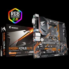 ]Placa Mãe Gigabyte B450M Aorus Elite AMD AM4 mATX DDR4 | R$ 718