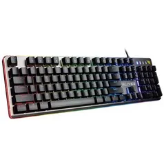 Teclado Semi Mecânico Gamer GFallen Eco, RGB, US - Te-Ga-Fn-Ec | R$150