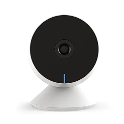 Câmera Inteligente Wi-Fi, Sensor de Movimento e visão noturna, Compatível com Alexa Echo Show, Steck, Branca