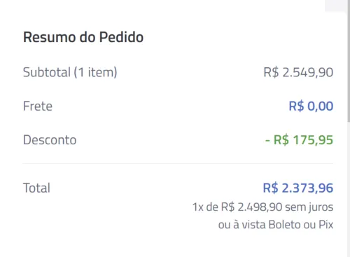 Imagem na descrição da promoção