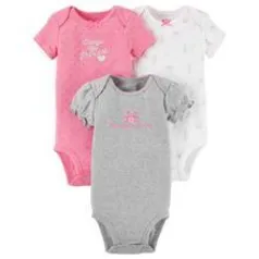 Conjunto com 3 Bodies da Carter's - à partir de R$ 19,90