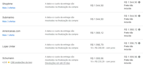 Imagem na descrição da promoção