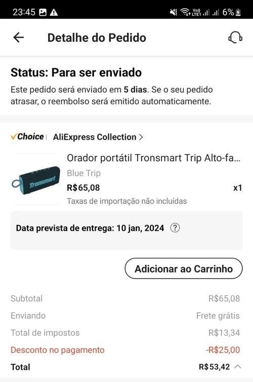 Imagen na descrição da promoção