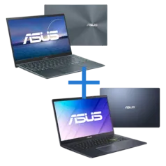 Notebook ASUS ZenBook 14 UX425EA-BM319T Cinza Escuro + Notebook ASUS E510MA-BR295R Preto