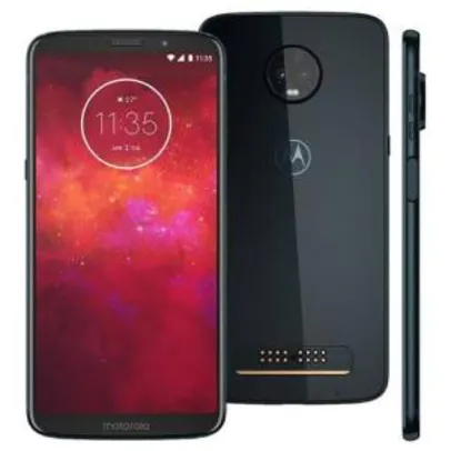 [Loja Oficial] Celular Moto Z3 Play Índigo Motorola Tela 6 4g 64gb Xt1929 por R$ 1499