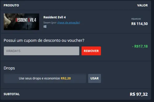 Imagem na descrição da promoção