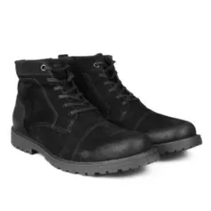 Bota Couro Cano Curto West Coast Winston Masculina - Preto - 101,49