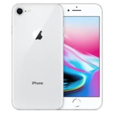 iPhone 8 64GB Prateado Tela 4.7" iOS 11 4G Câm 12MP - Proc A11 Bionic - Apple - R$