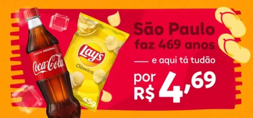 [SP] Comemoração do Aniversário de São Paulo no iFood: Tudo por R$4,69 