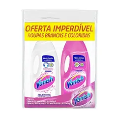 Tira Manchas Gel Vanish Multiuso para roupas brancas e coloridas - 2 unidades de 1,5L