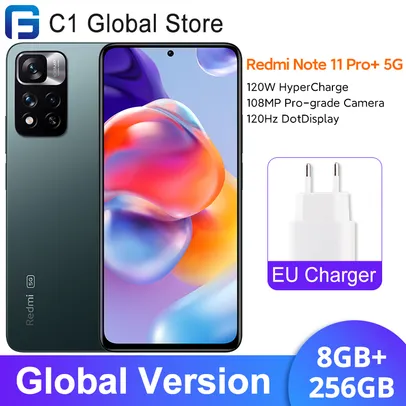 Smartphone Xiaomi Redmi Note11 Pro  5G +8GB + 256GB, AMOLED ,Câmera 108 MP