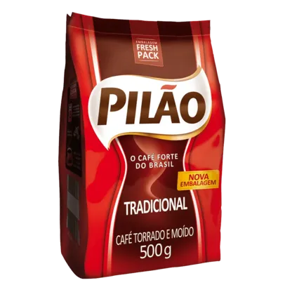 Café Torrado e Moído Tradicional Pilão Pacote Fresh Pack 500g