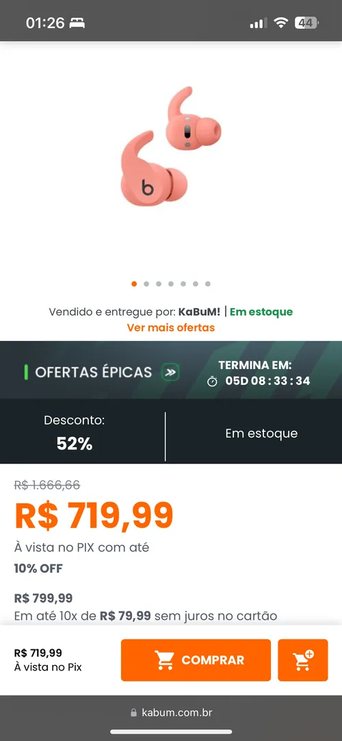 Imagem na descrição da promoção