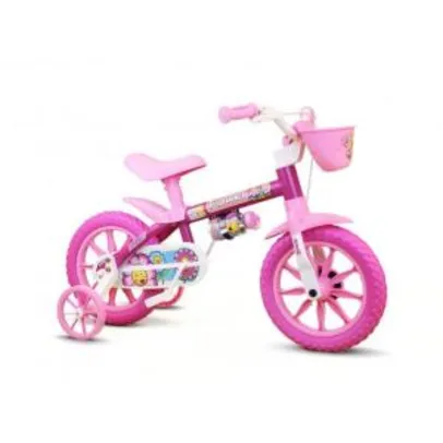 [50% AME] Bicicleta Infantil Nathor Aro 12 - Flower - R$170