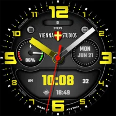 Black Dark Date Watchface VS17 