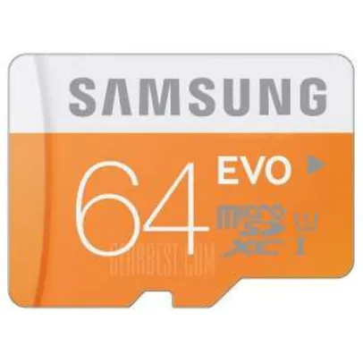 Cartão SD da samsung 64gb- R$82,16