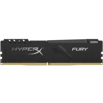 emória HyperX Fury, 8GB, 2666MHz, DDR4, CL16, Preto - HX426C16FB3/8