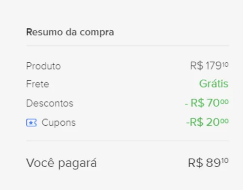 Imagem na descrição da promoção