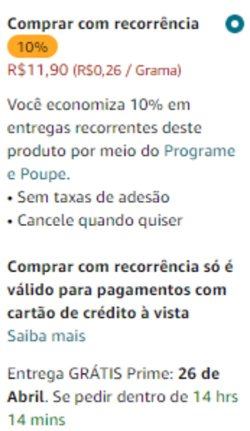 Imagem na descrição da promoção