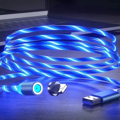 (Novos Usuários) Cabo Magnético LED USB | R$0,06