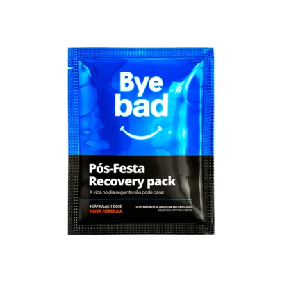 Bye Bad Com 4 Capsulas Pos-festa Recovery Pack