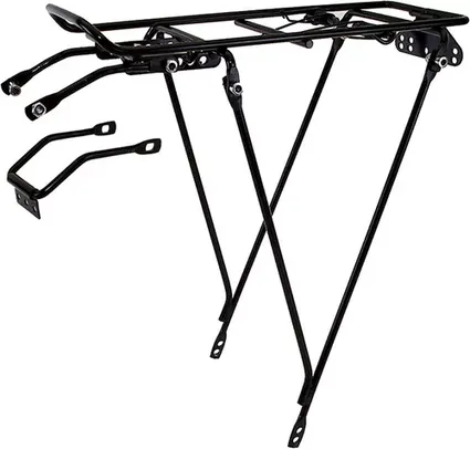 Ventura Economical Bolt-On Bicycle Carrier Rack, Adjustable Fit for 26"/28"/700c, Steel, Black