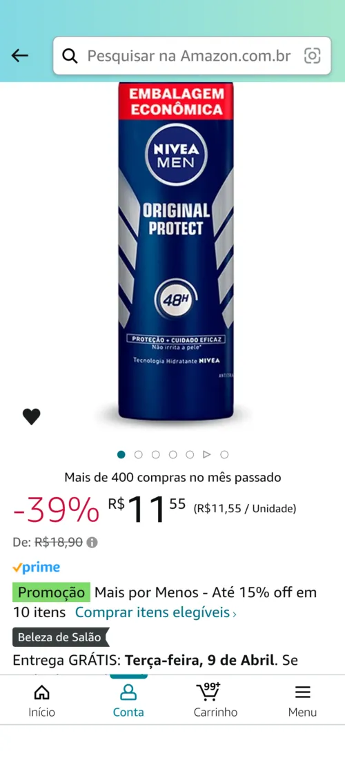 Imagem na descrição da promoção