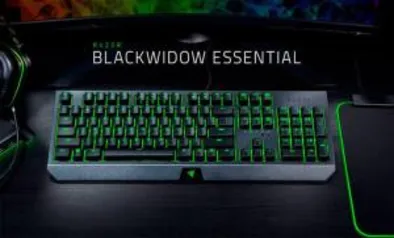 Teclado Mecânico Gamer Razer BlackWidow Essential, Switch Razer Green