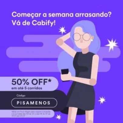 [ CABIFY ] 50% OFF em Porto Alegre