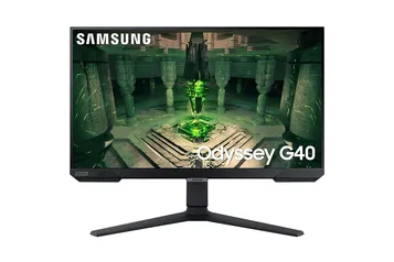 Monitor Gamer Samsung Odyssey G40 27&quot; FHD, Tela Plana, 240Hz, 1ms, HDMI, FreeSync Premium, G-Sync