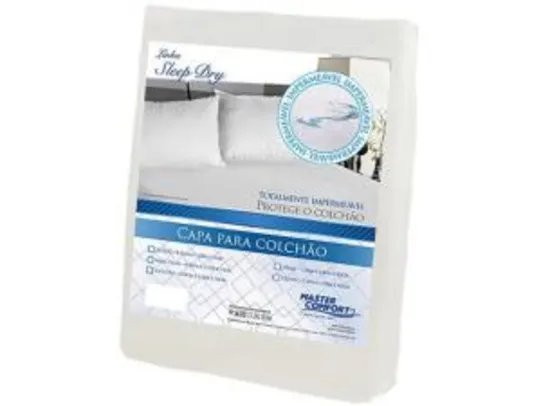 Capa para Colchão Casal Impermeável 138x188cm - Branco Master Comfort Sleep Dry 00382-ML | R$28