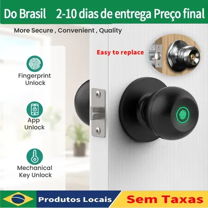 [Do Brasil/ Moedas App Gpay R$78] Fechadura Eletrônica de Impressão Digital DSKDFTY BRk10