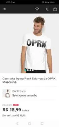 Camiseta opera rock estampada OPRK MASCULINA