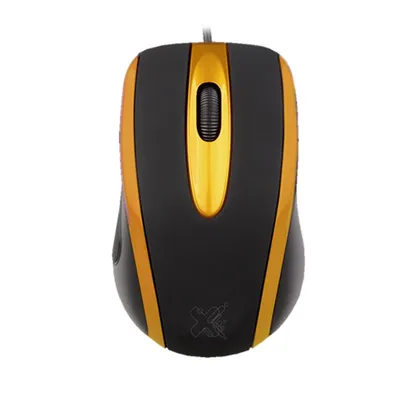 Mouse Maxprint Techzone 800DPI USB 2.0 C/Cabo 1,5m - Preto/Amarelo