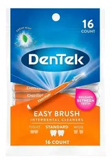 Escova Interdental Dentek Easy Brush Padrão Com 16 Unidades