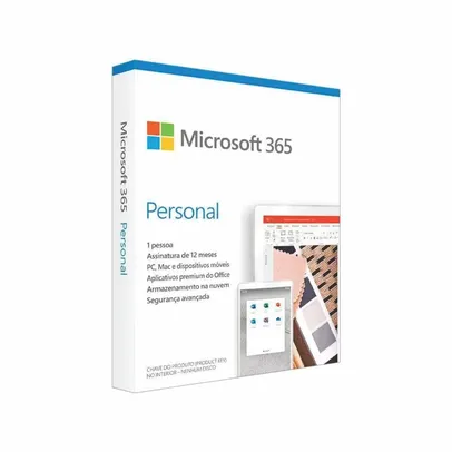 Microsoft Office 365 Personal PC / MAC (BOX) Assinatura anual