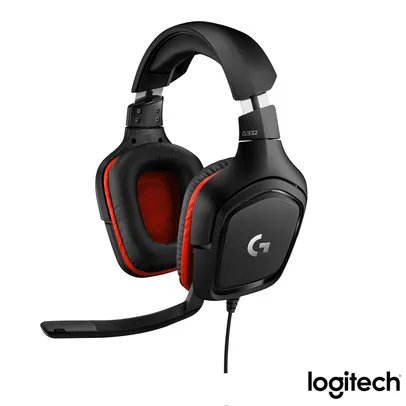 Headset Gamer Logitech G332 para Jogos Stereo Multiplataforma