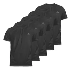 Kit 5 Camisetas Dry Fit Uv50 Muvin Masculina - Academia